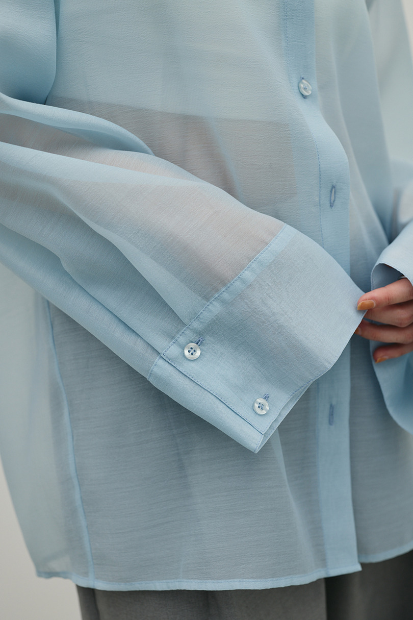 シアーオーバーシャツ 詳細画像 SAX 9