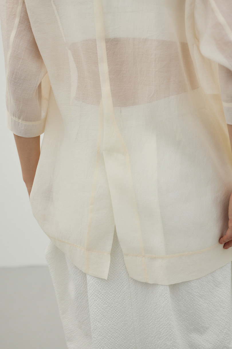 ハーフスリーブシアーテーラージャケット 詳細画像 IVOY 11