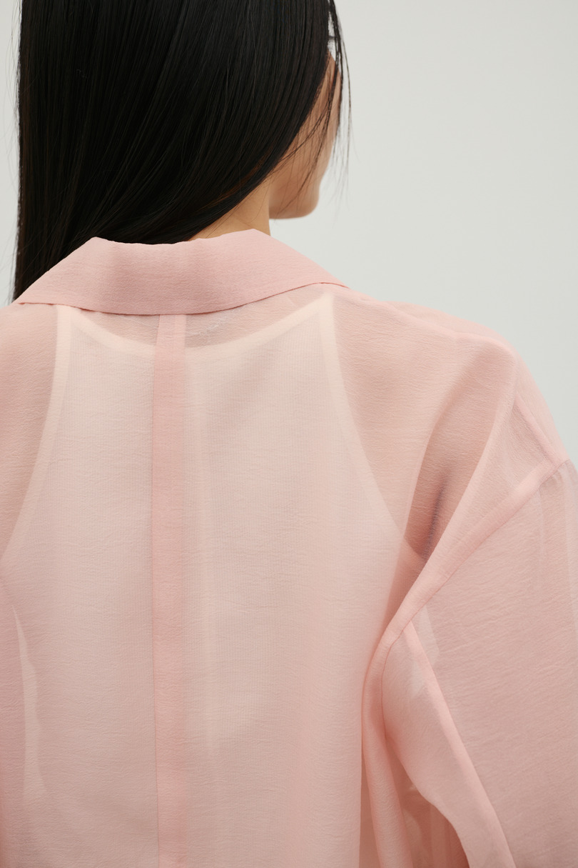 ハーフスリーブシアーテーラージャケット 詳細画像 PNK 10