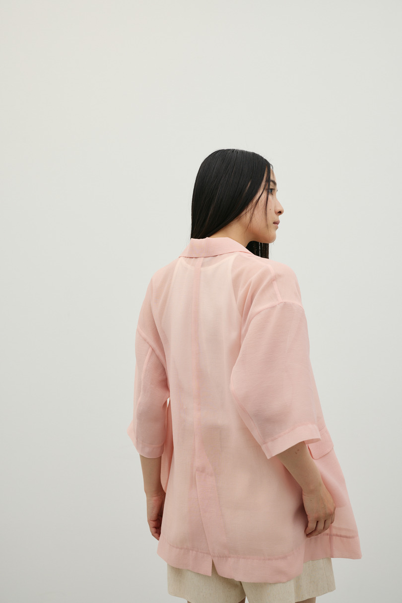 ハーフスリーブシアーテーラージャケット 詳細画像 PNK 9