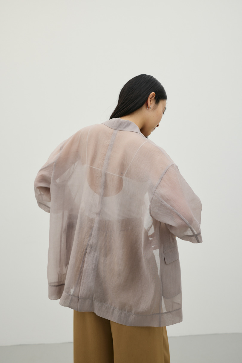 ハーフスリーブシアーテーラージャケット 詳細画像 L/GRY 8