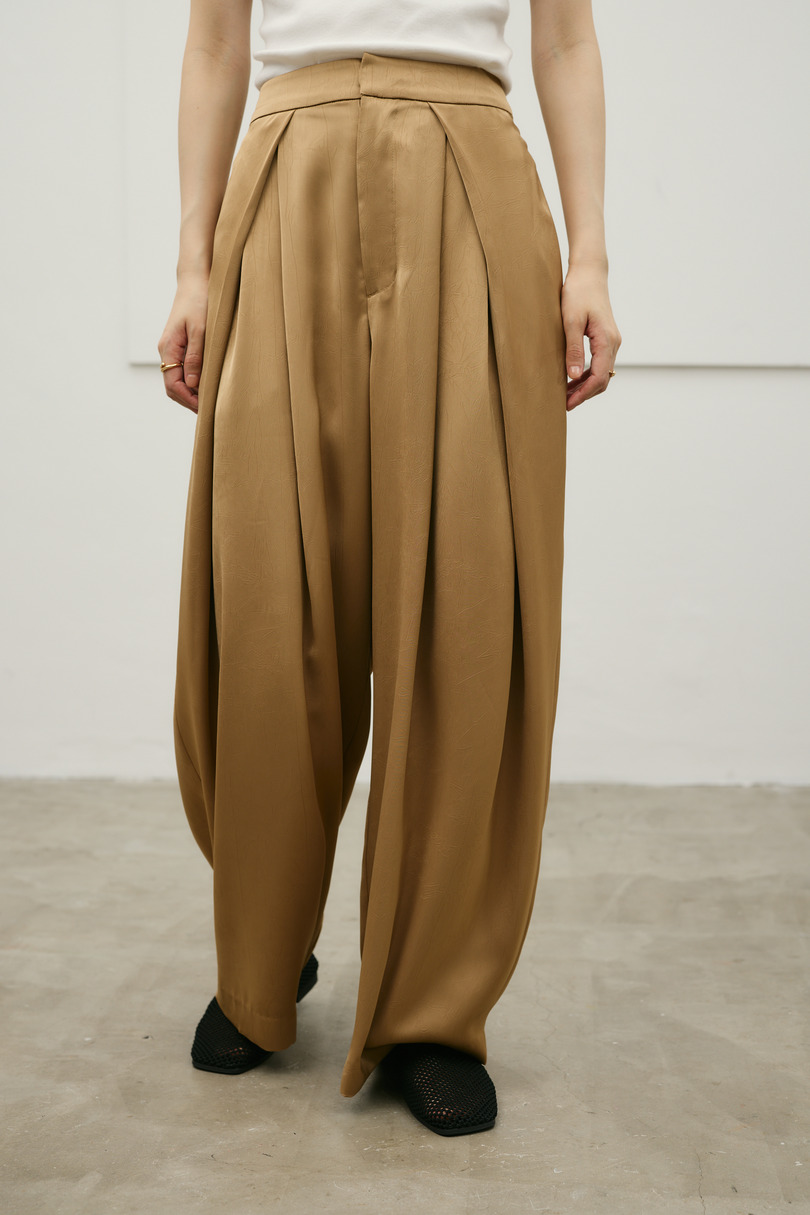 サテンラップワイドパンツ 詳細画像 BEG 5
