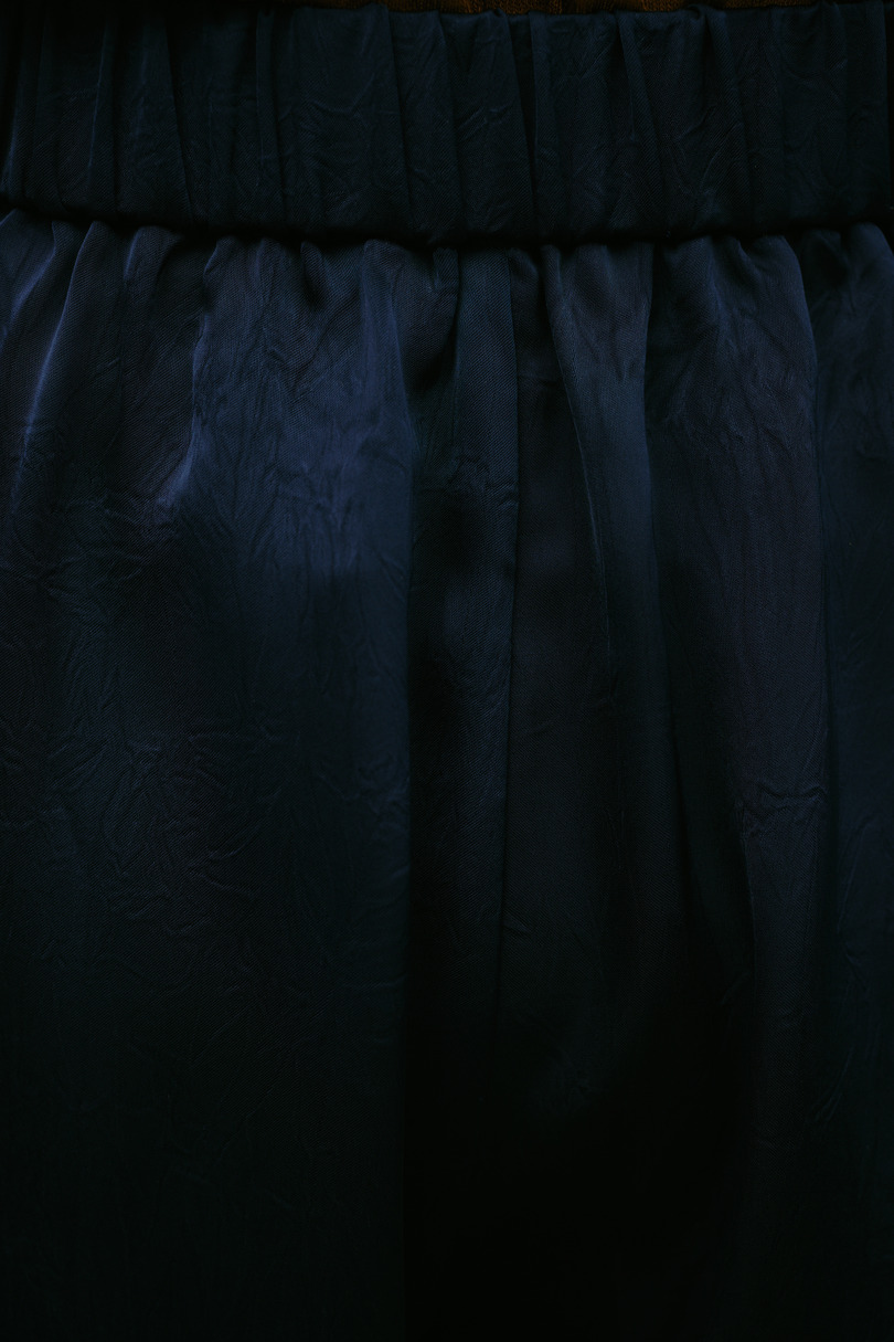 サテンラップワイドパンツ 詳細画像 NVY 11