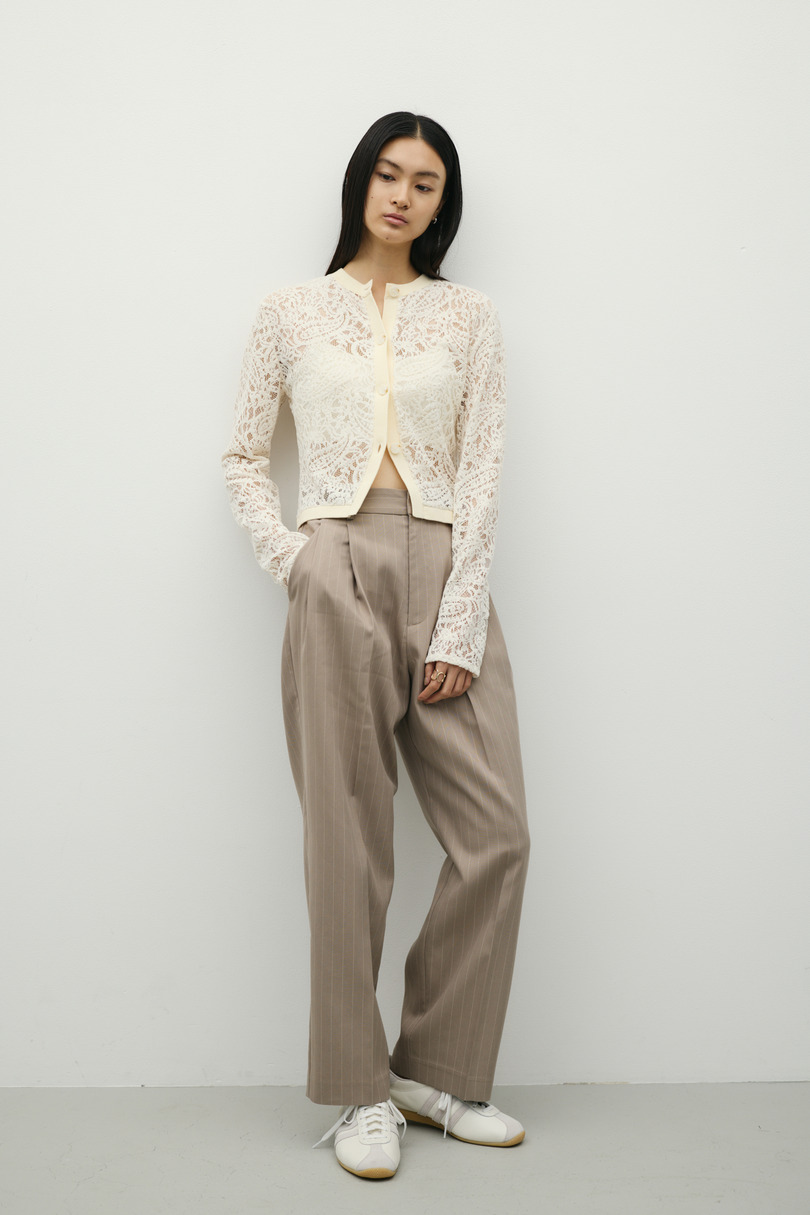 ストレートタックパンツ 詳細画像 柄BEG 3