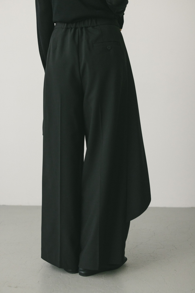 サイドラップワイドパンツ 詳細画像 BLK 4