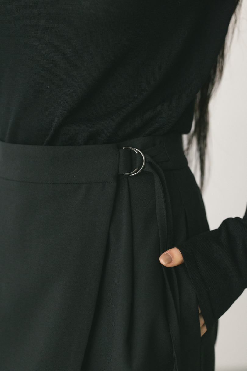 サイドラップワイドパンツ 詳細画像 BLK 9