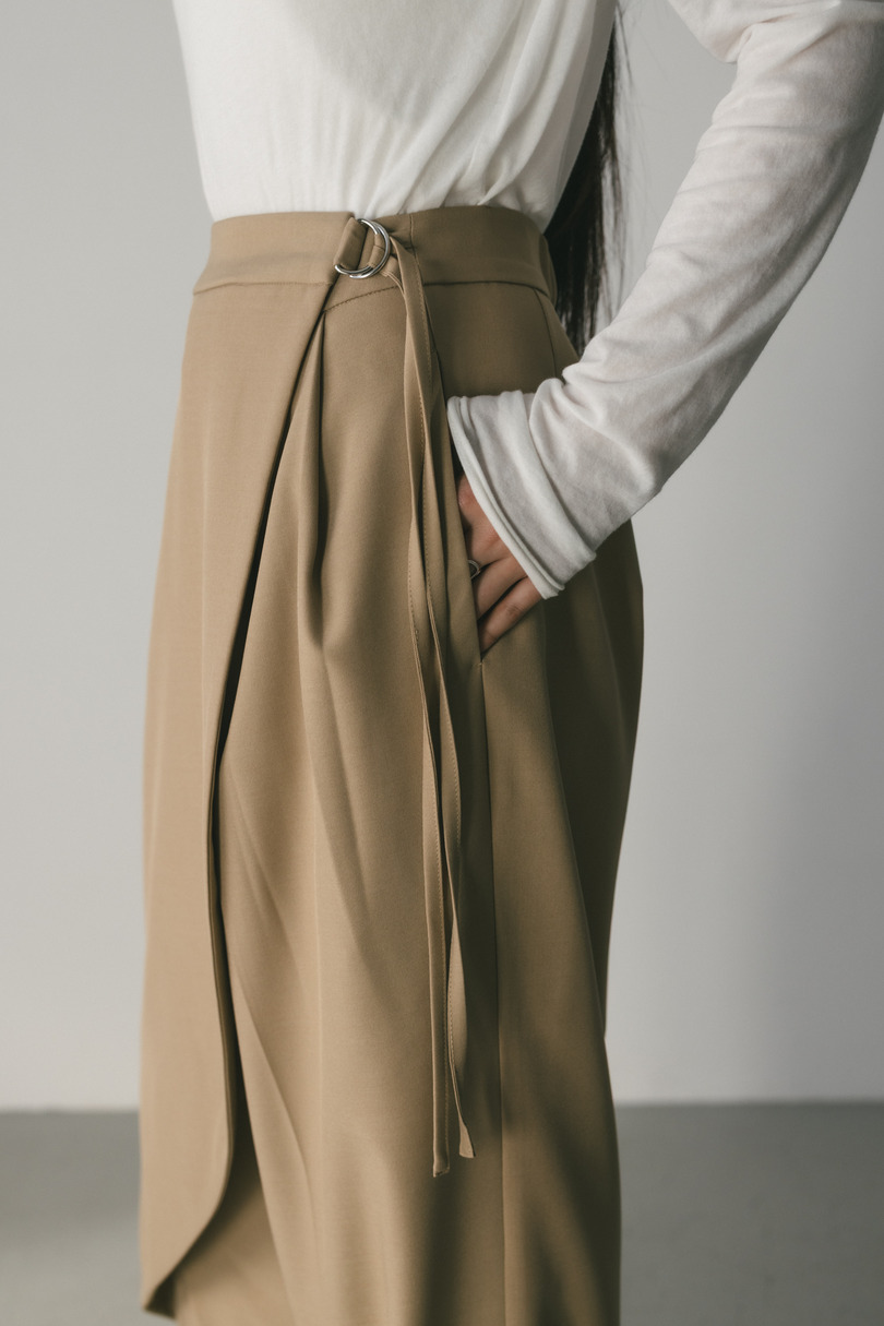 サイドラップワイドパンツ 詳細画像 BEG 9