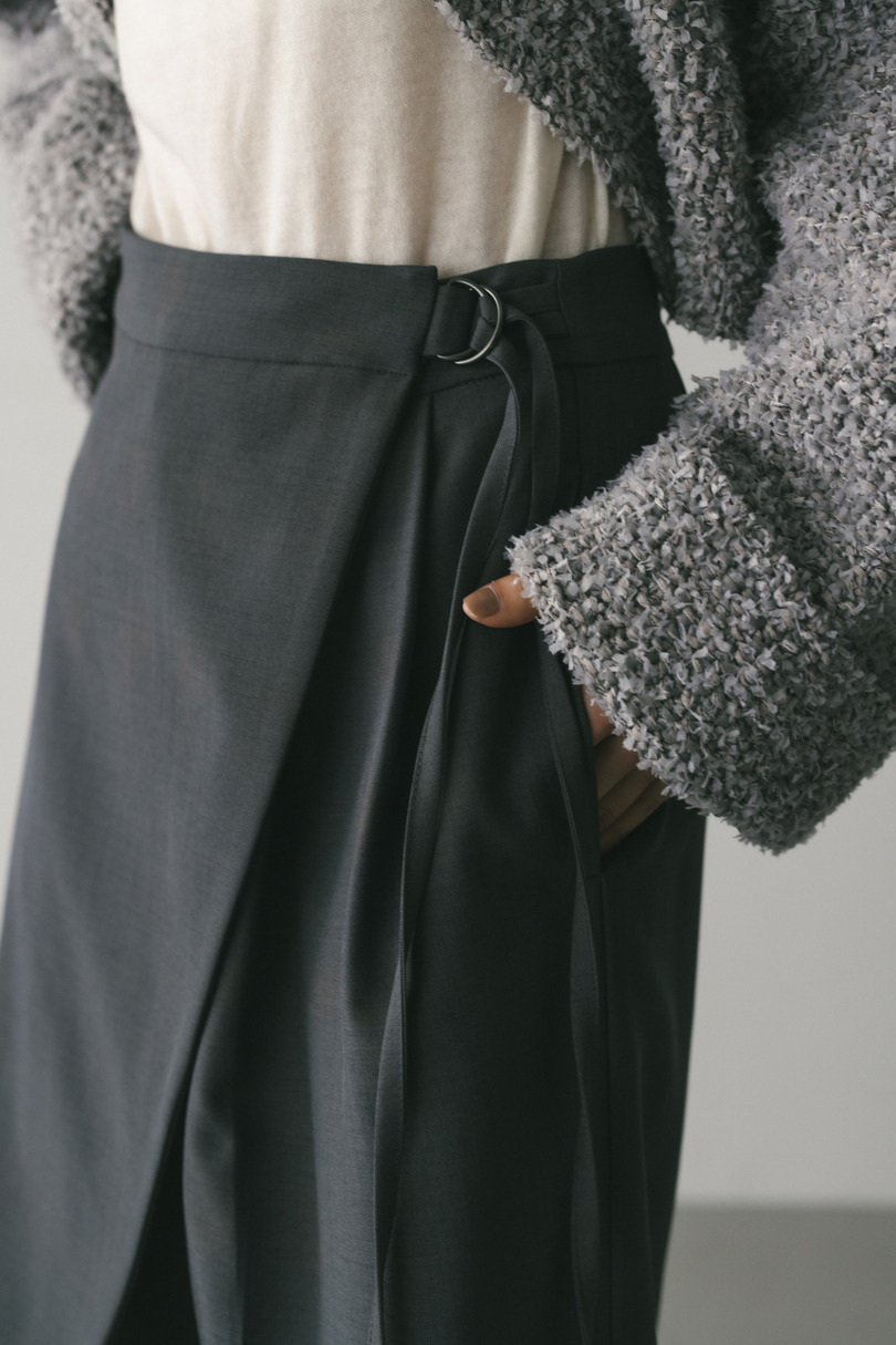 サイドラップワイドパンツ 詳細画像 GRY 10