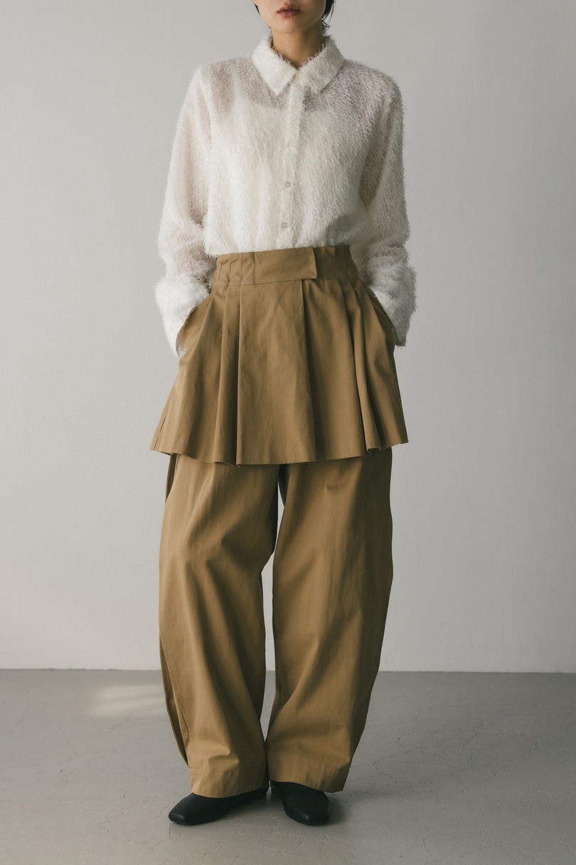 タックワイドミニスカート