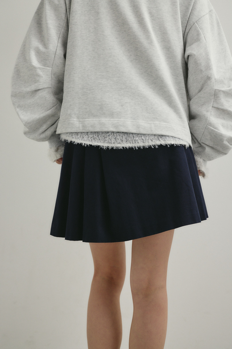 タックワイドミニスカート 詳細画像 NVY 12