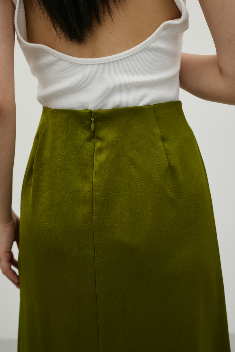 サテンマーメイドスカート 詳細画像 GRN 7