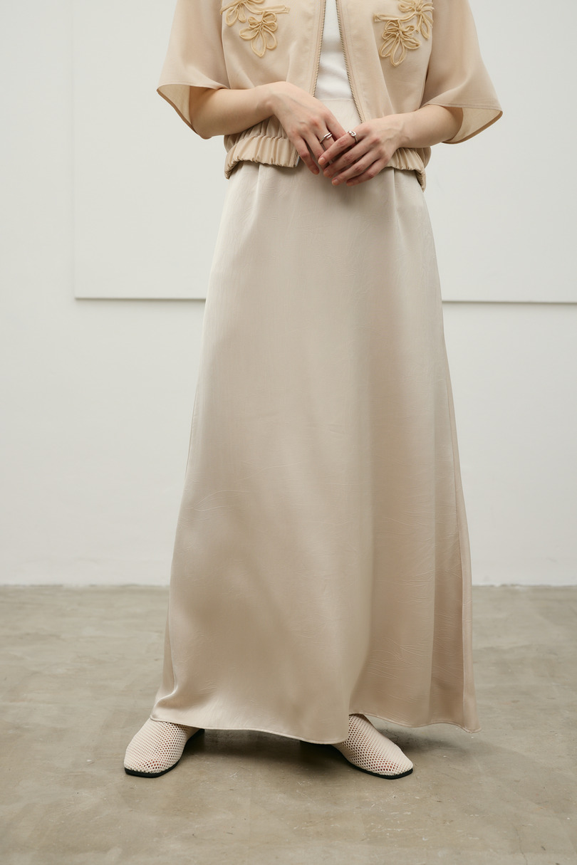 サテンマーメイドスカート