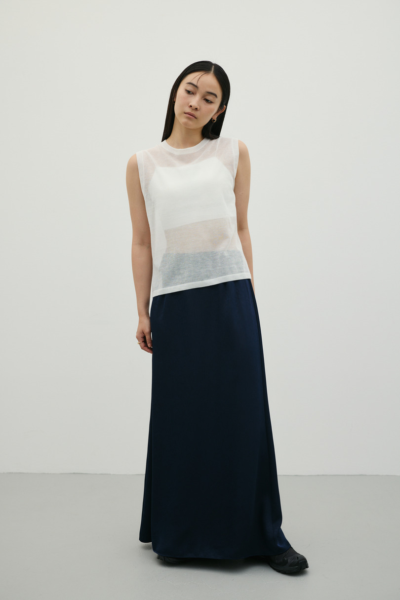 サテンマーメイドスカート