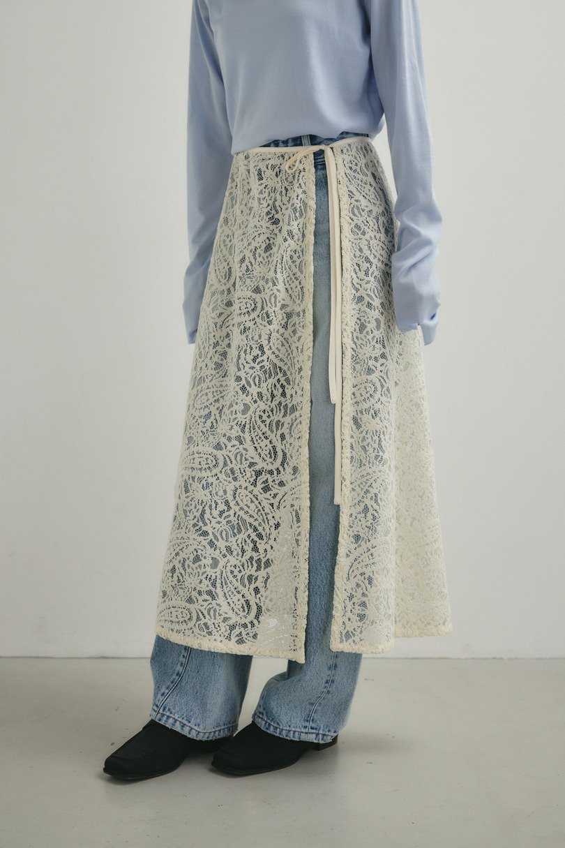 ニュアンスレースラップスカーフ 詳細画像 IVOY 2