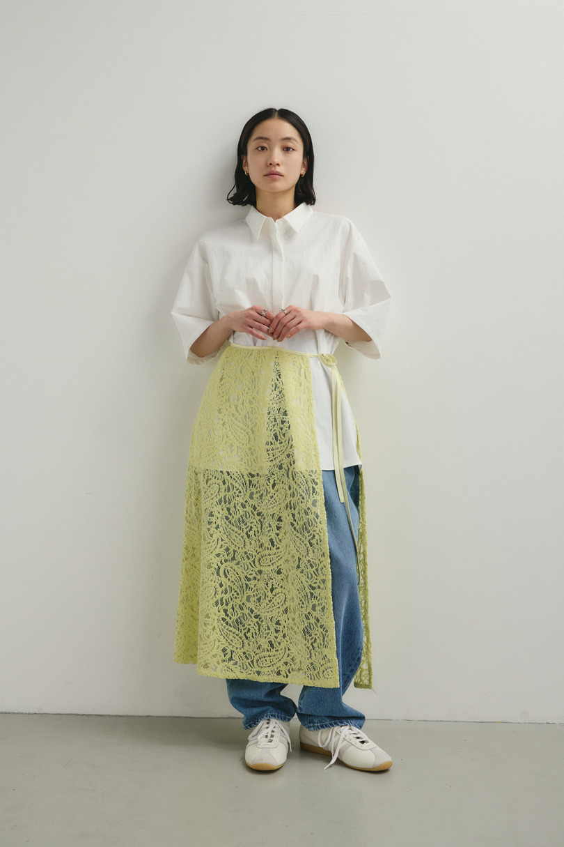 ニュアンスレースラップスカーフ 詳細画像 L/GRN 2