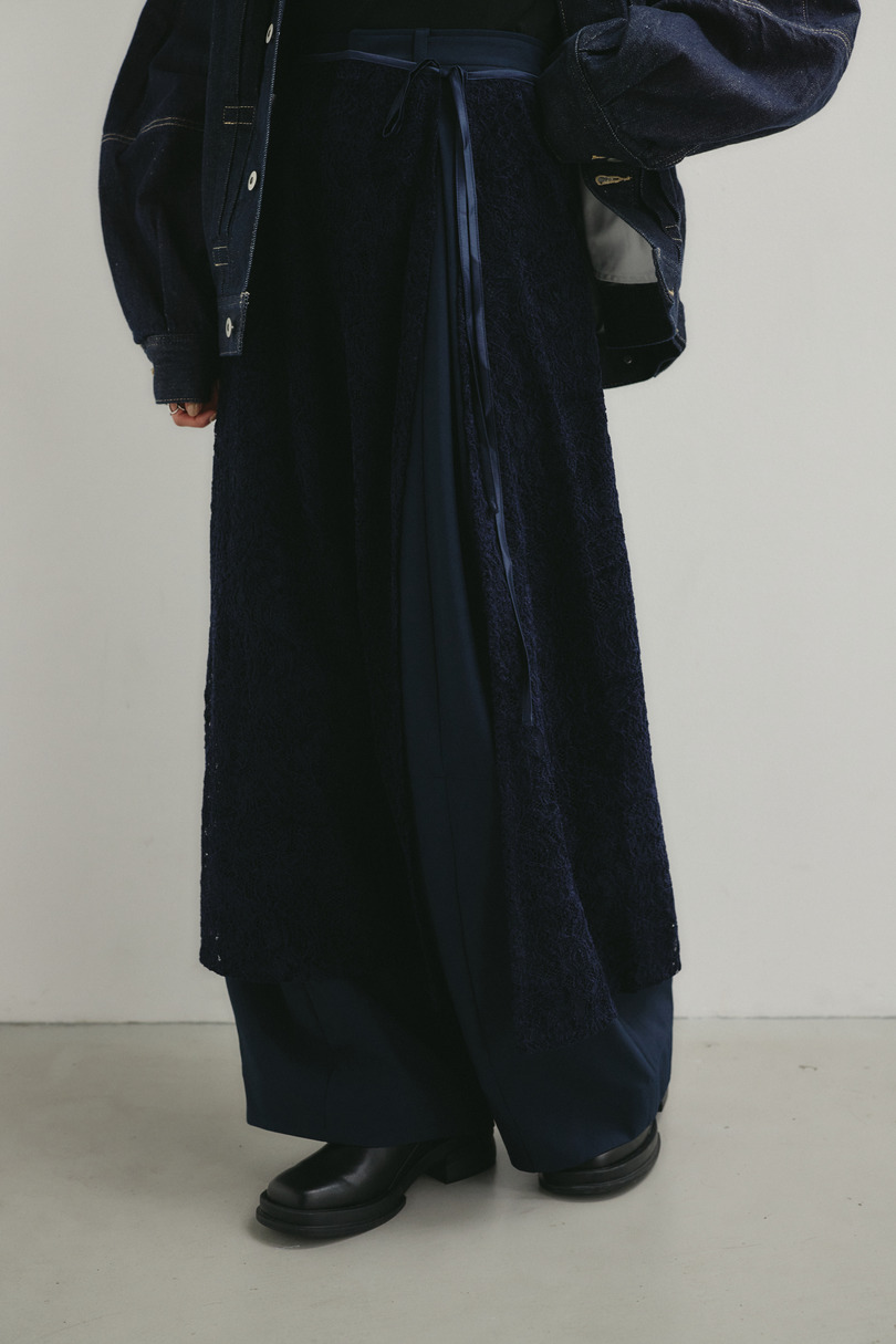 ニュアンスレースラップスカーフ 詳細画像 NVY 4