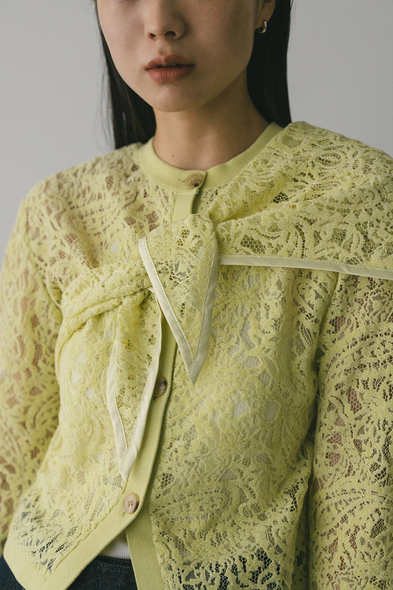 ニュアンスレーススカーフ 詳細画像 L/GRN 2