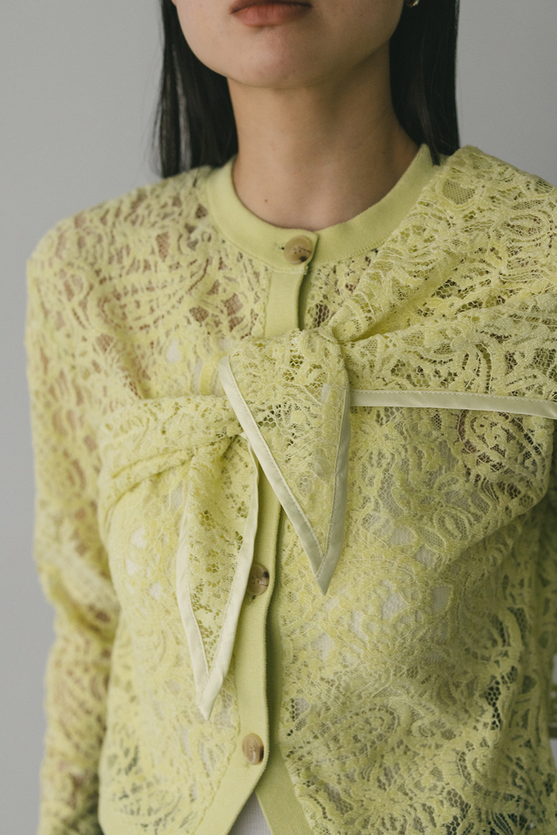 ニュアンスレーススカーフ 詳細画像 L/GRN 3