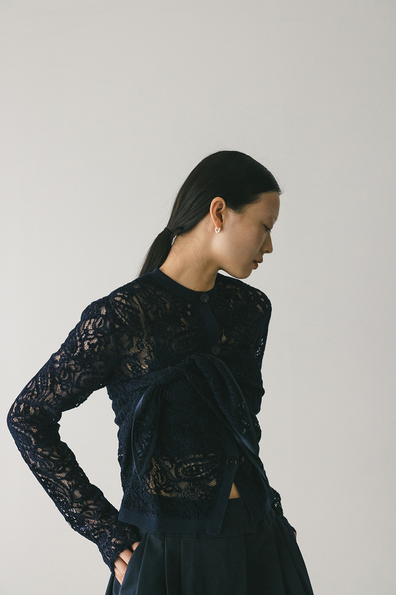 ニュアンスレーススカーフ 詳細画像 NVY 2