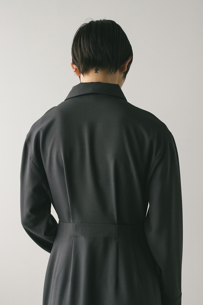 レイヤードシャツワンピース 詳細画像 GRY 12