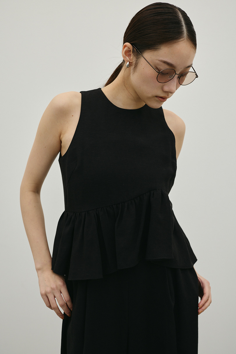 リネンミックスフリルオールインワン 詳細画像 BLK 9