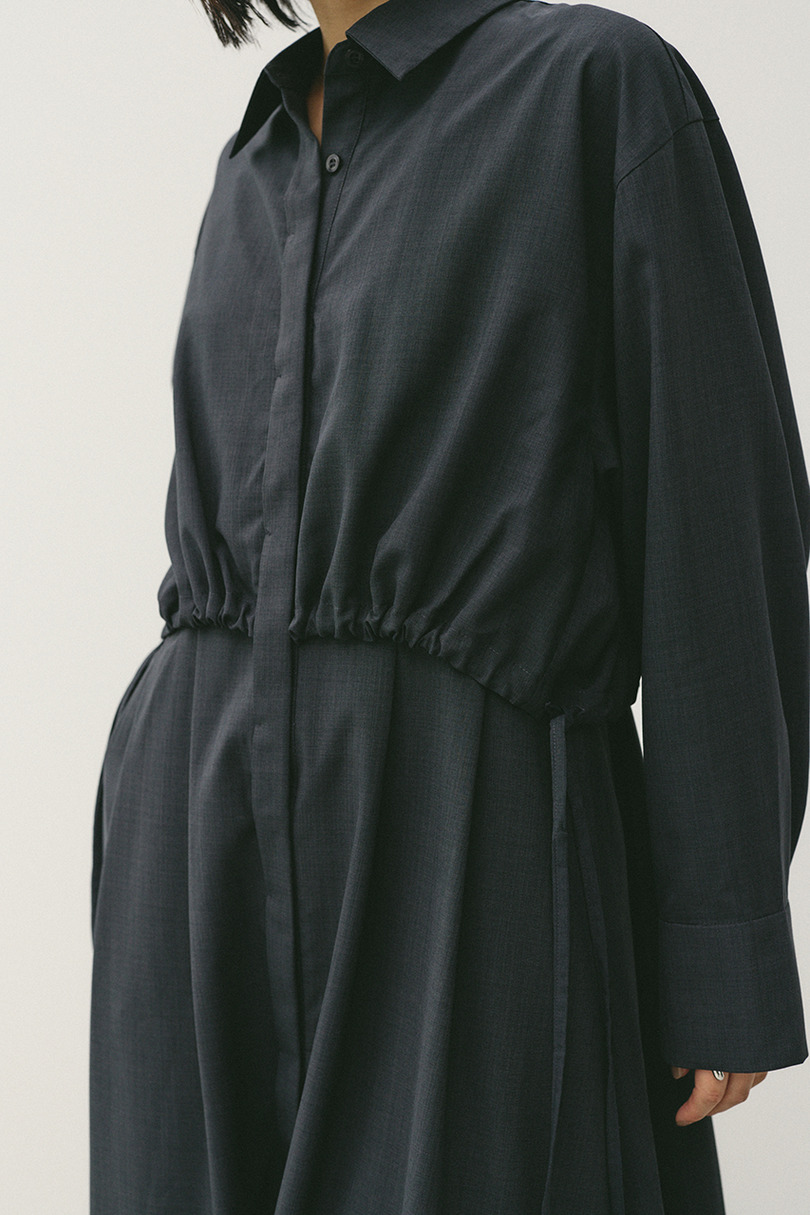 ヨークレイヤードシャツワンピース 詳細画像 C.GRY 10