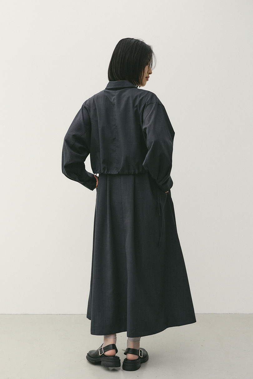 ヨークレイヤードシャツワンピース 詳細画像 C.GRY 3