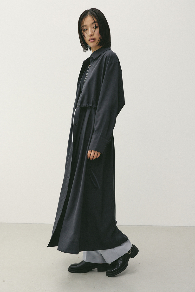 ヨークレイヤードシャツワンピース 詳細画像 C.GRY 6