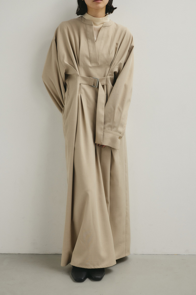 バックルベルトワンピース