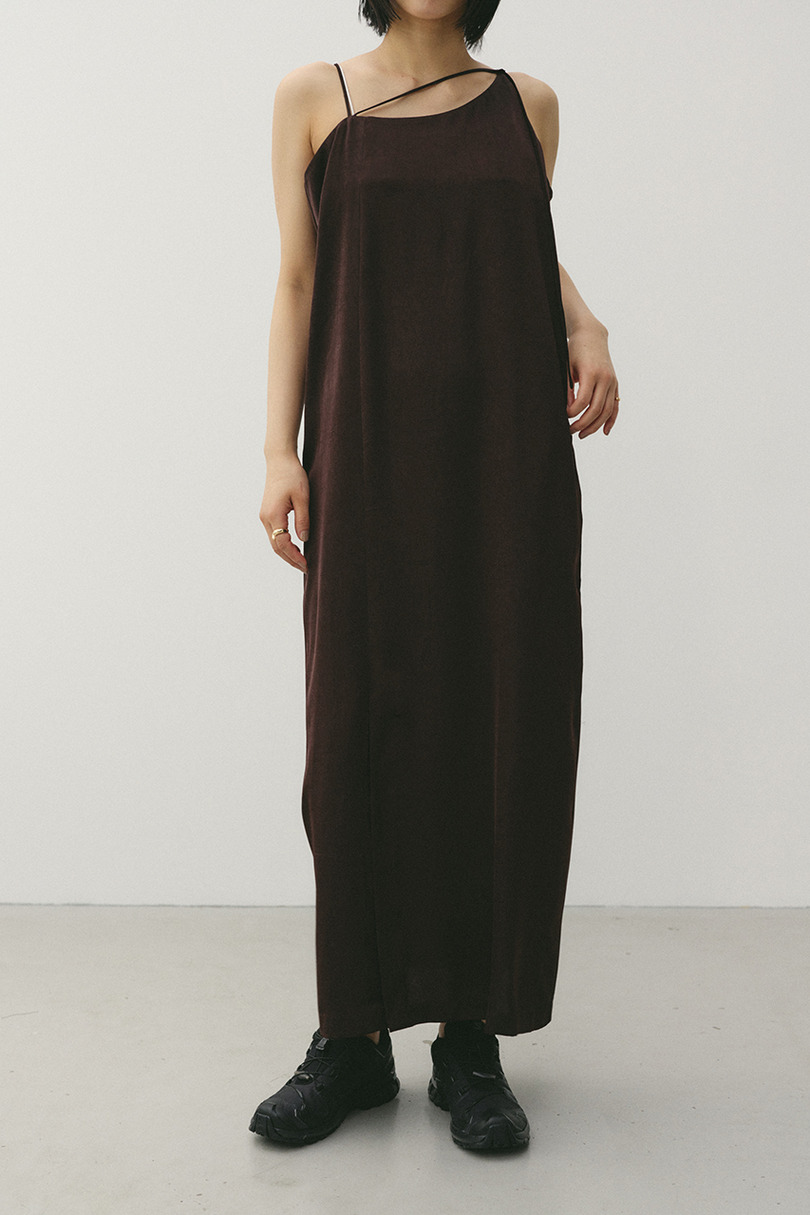 サテンストリングキャミワンピース 詳細画像 BRN 10