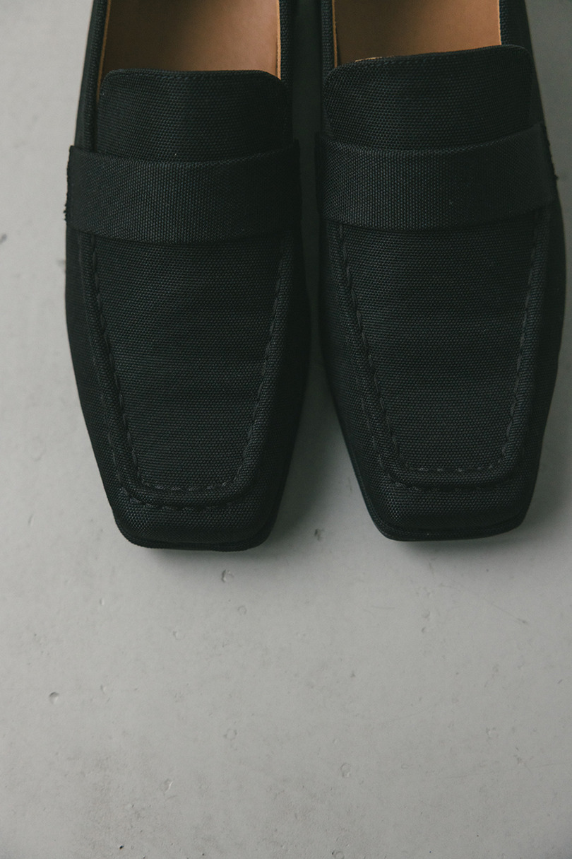 キャンバススクエアローファー 詳細画像 BLK 10