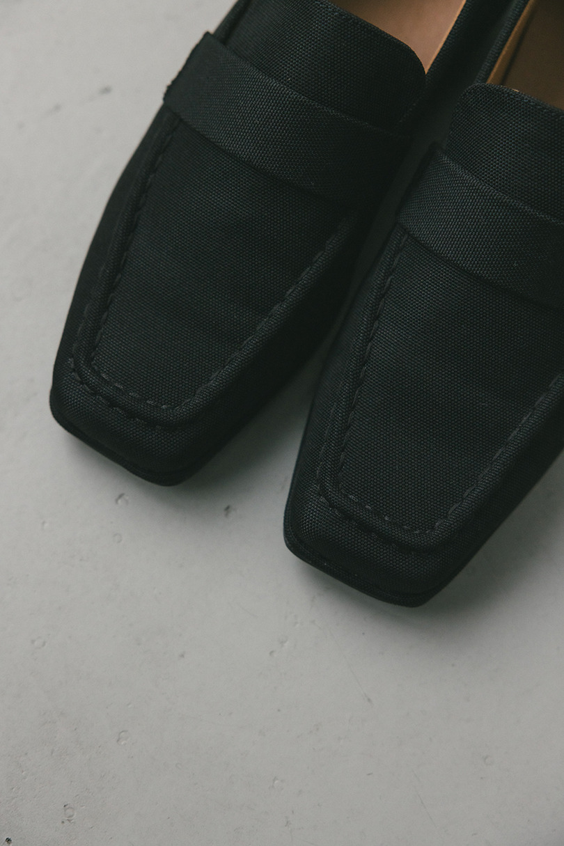 キャンバススクエアローファー 詳細画像 BLK 11