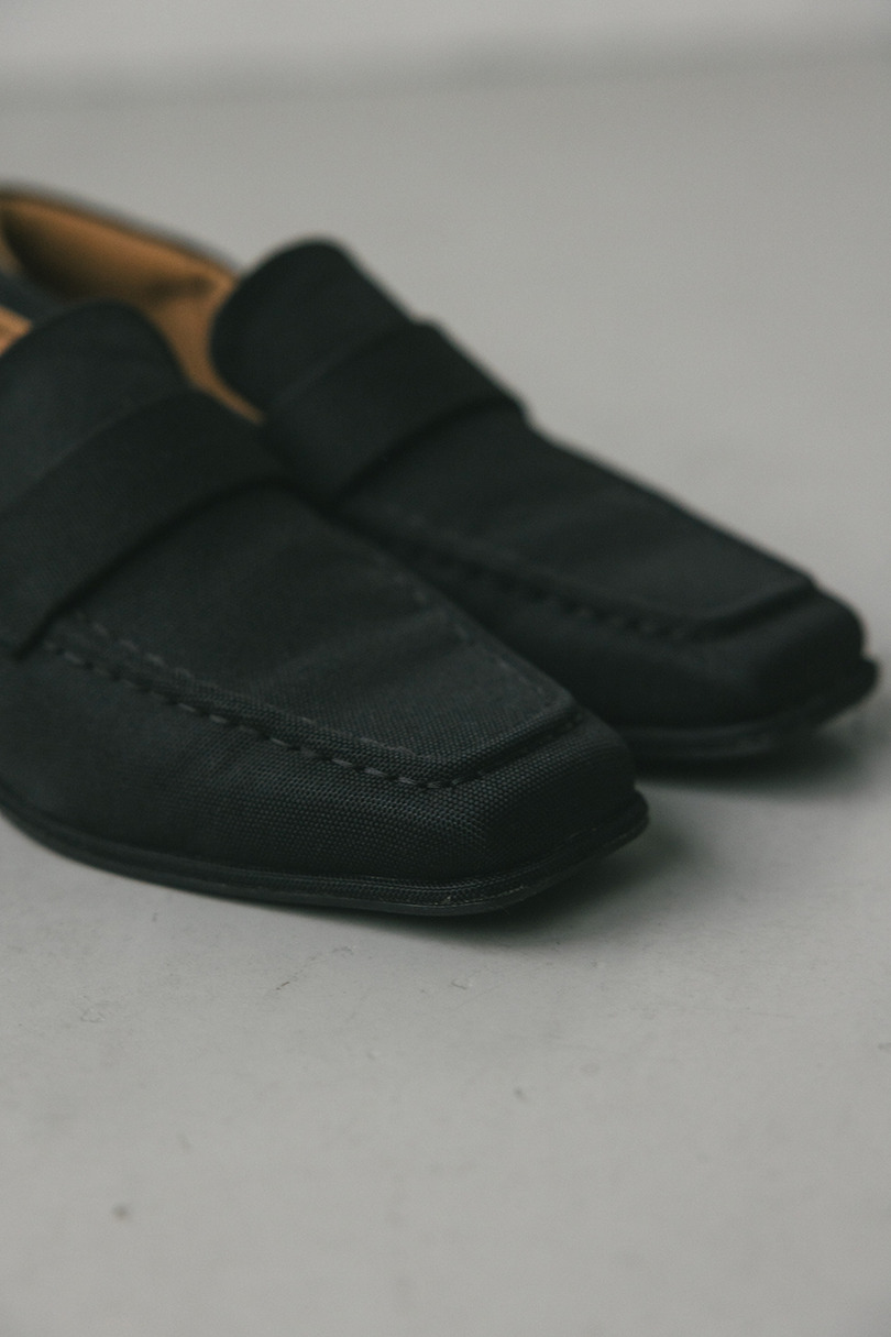 キャンバススクエアローファー 詳細画像 BLK 12