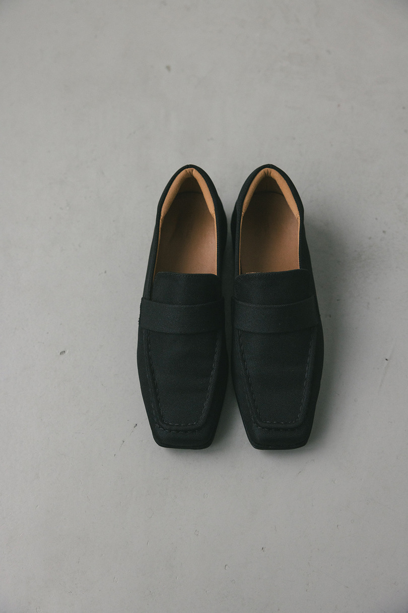 キャンバススクエアローファー 詳細画像 BLK 3