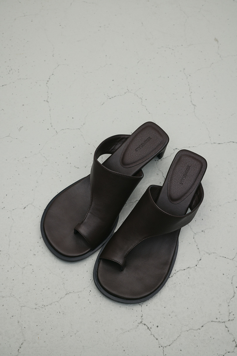 トングヒールサンダル 詳細画像 BRN 5