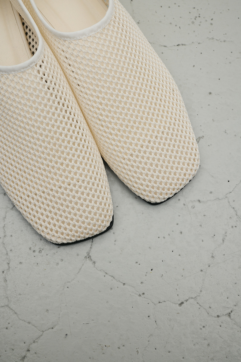 メッシュフラットパンプス 詳細画像 WHT 13