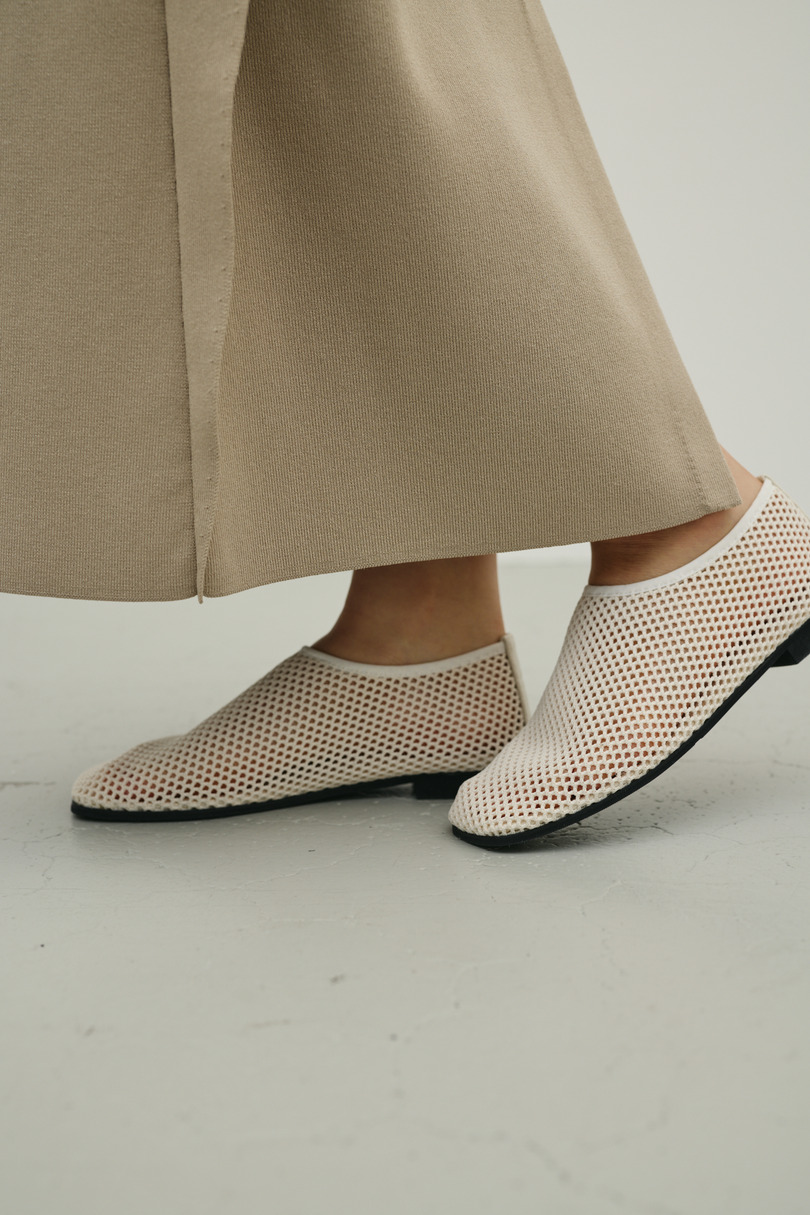 メッシュフラットパンプス 詳細画像 WHT 2