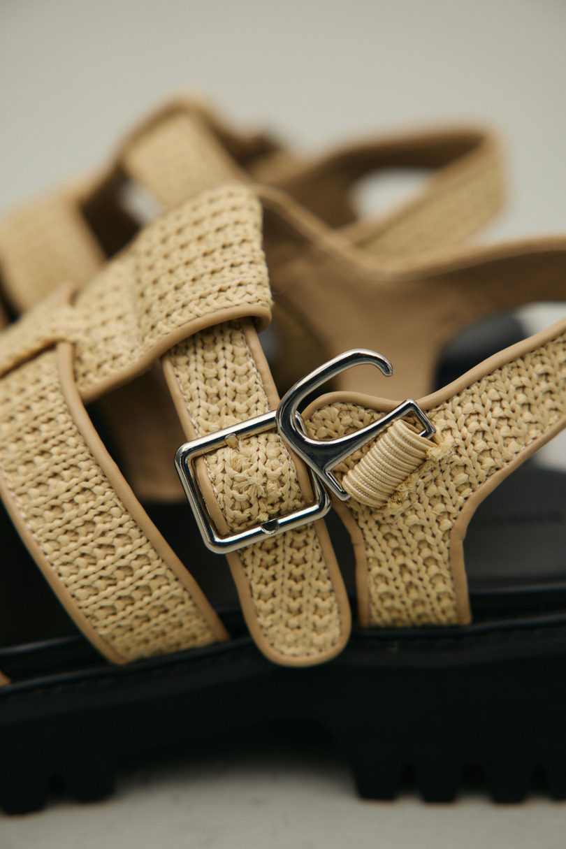 クロシェチャンキーソールサンダル 詳細画像 BEG 6