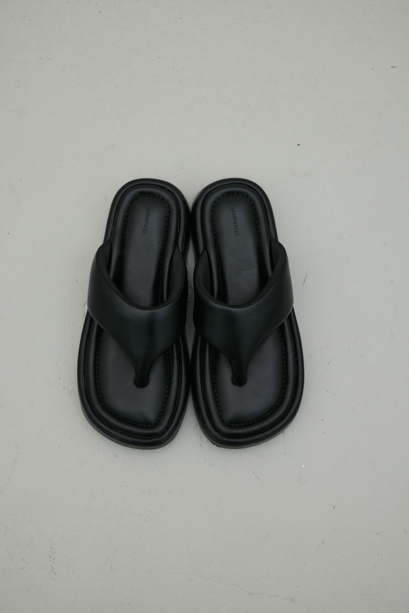 プラットフォームトングサンダル 詳細画像 BLK 3