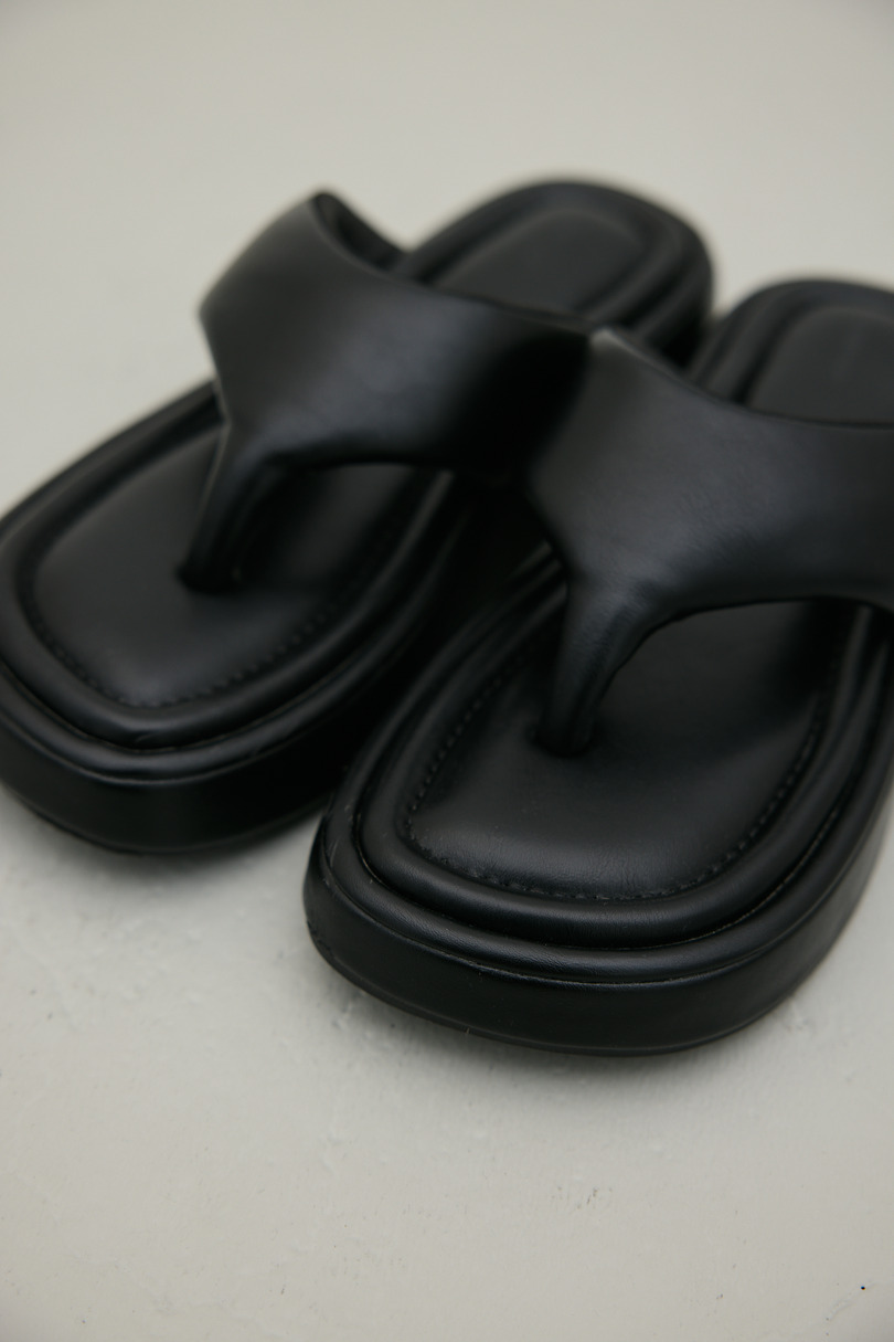 プラットフォームトングサンダル 詳細画像 BLK 8