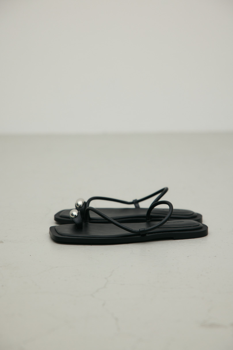 メタルモチーフフラットサンダル 詳細画像 BLK 5