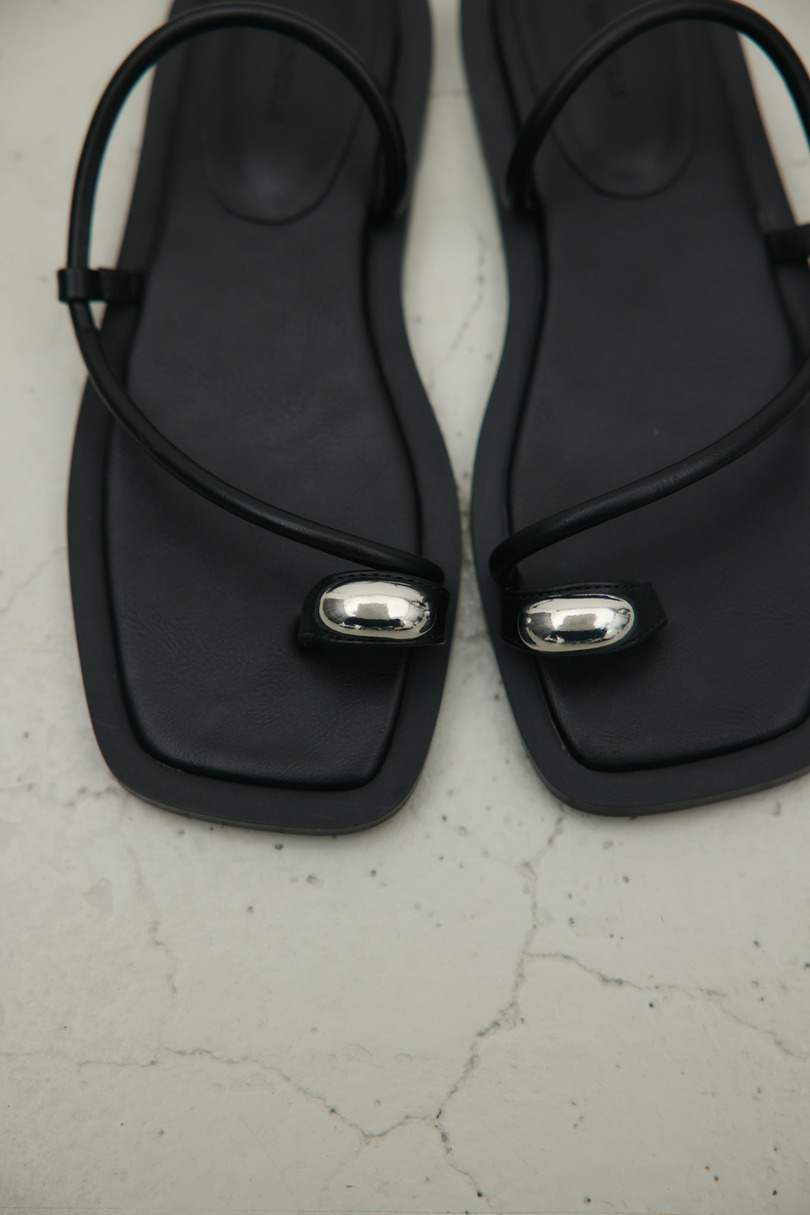 メタルモチーフフラットサンダル 詳細画像 BLK 7