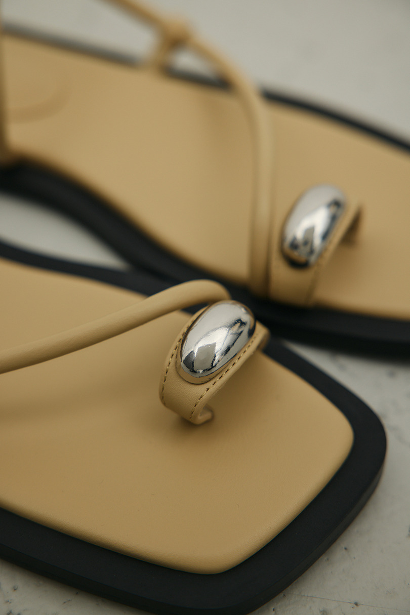 メタルモチーフフラットサンダル 詳細画像 BEG 11