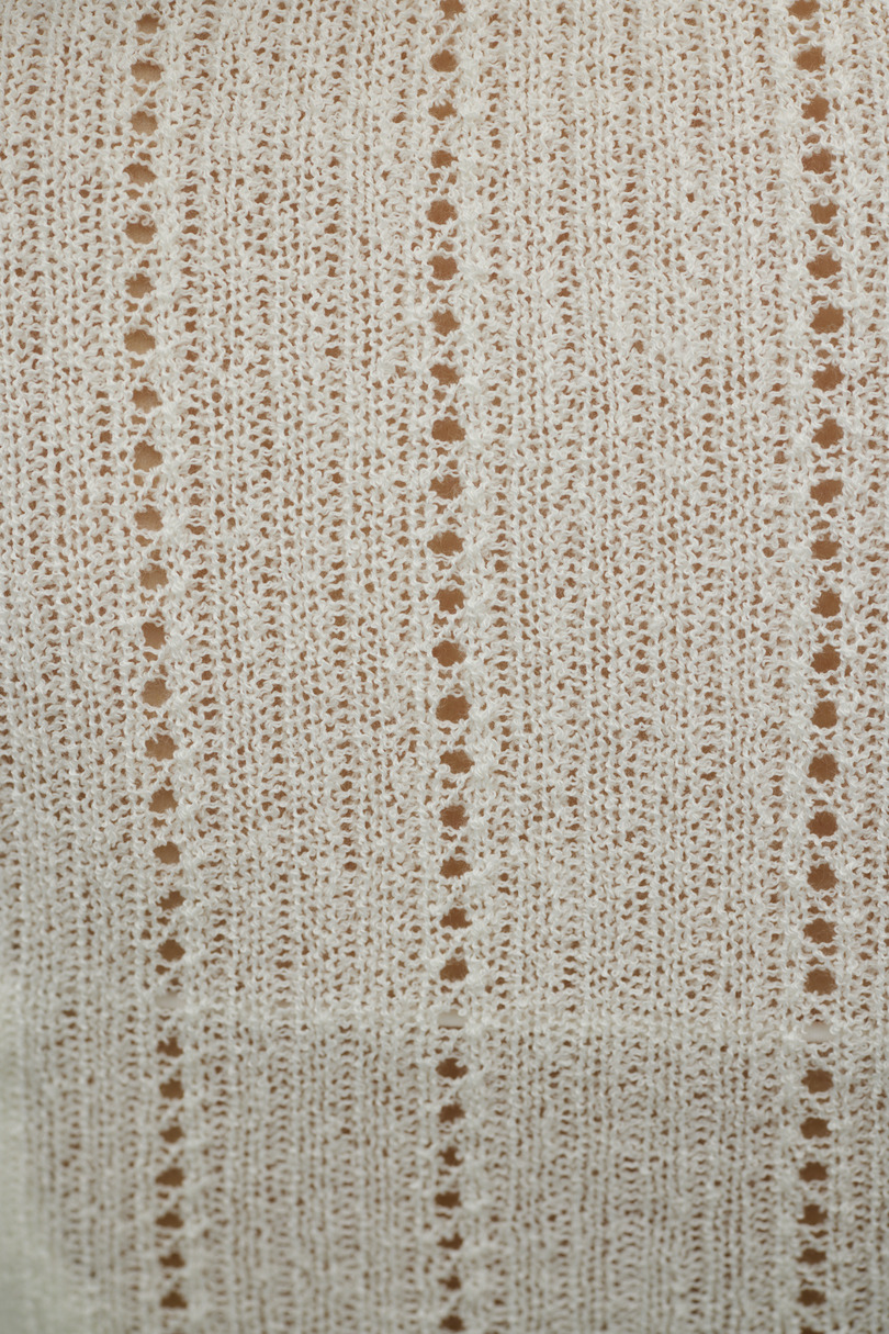 アイレットレースニットポロ 詳細画像 WHT 10