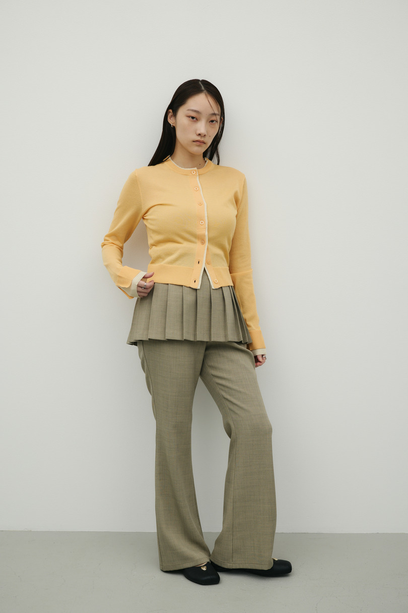 バイカラーニットカーデ 詳細画像 ORG 2