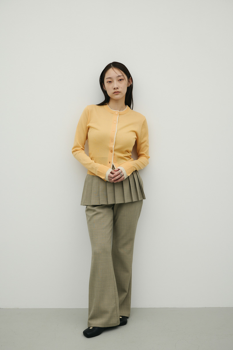 バイカラーニットカーデ 詳細画像 ORG 3