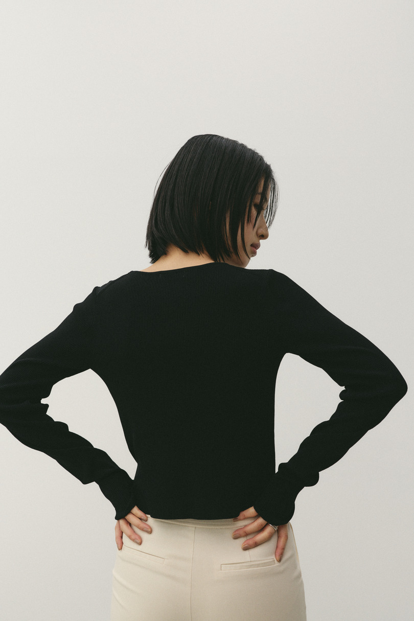 2ピースペプラムドライニット 詳細画像 BLK 12