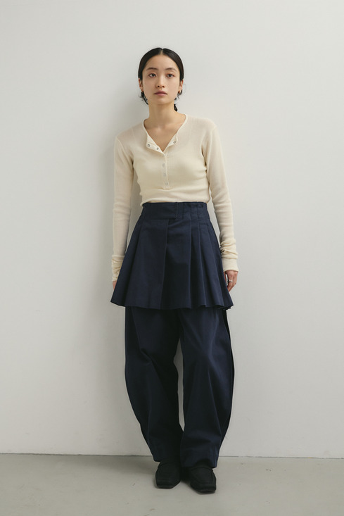 ヘンリーネックシアーニット｜STYLEMIXER（スタイルミキサー）公式通販