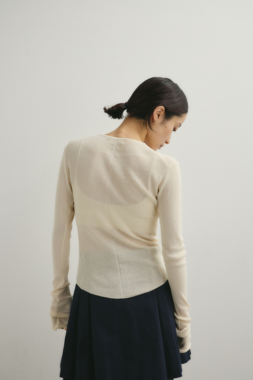 ヘンリーネックシアーニット 詳細画像 IVOY 7