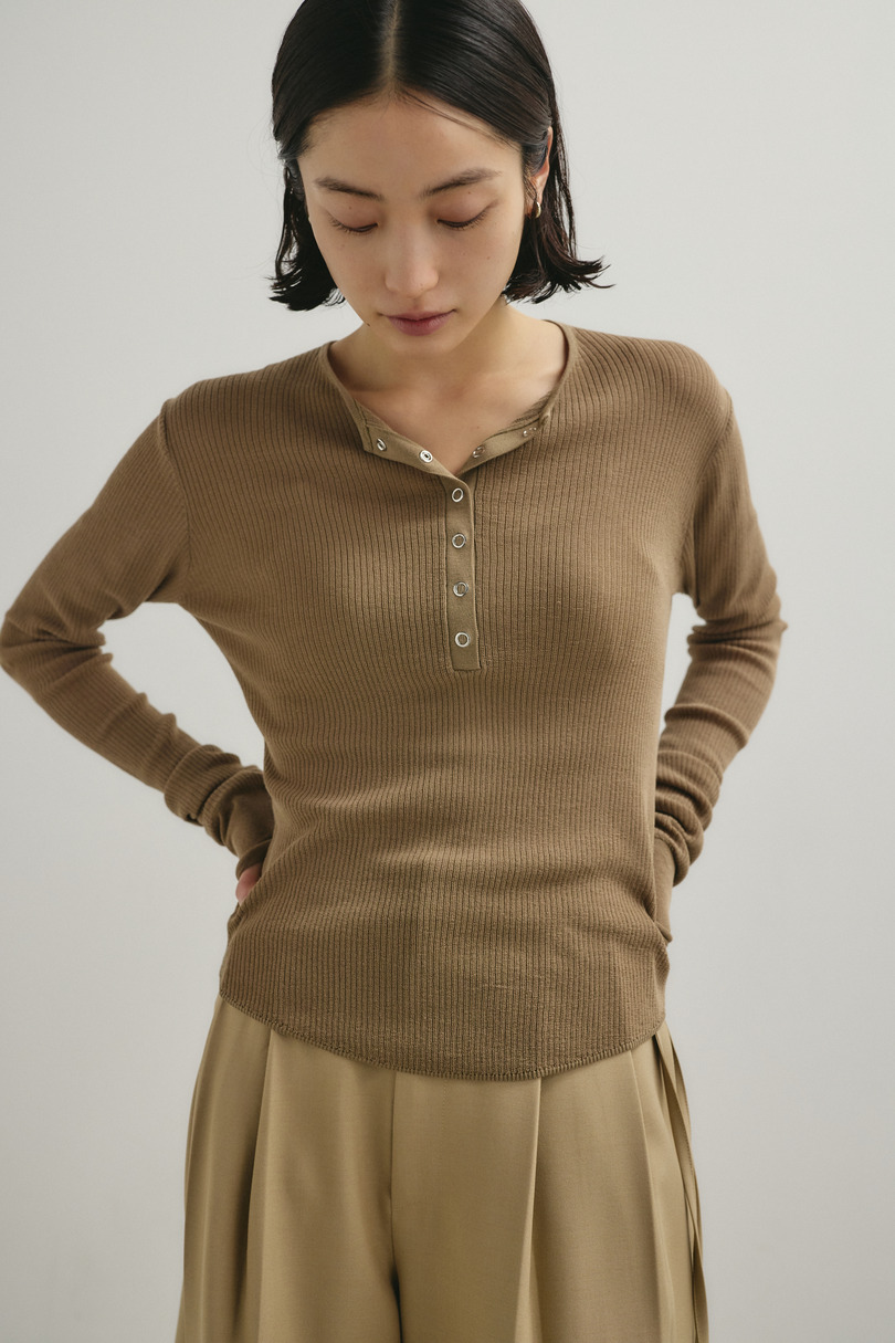 ヘンリーネックシアーニット 詳細画像 BEG 4